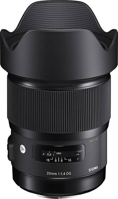【中古】（新古品・未使用品） SIGMA 単焦点広角レンズ Art 20mm F1.4 DG HSM ニコン用 フルサイズ対応