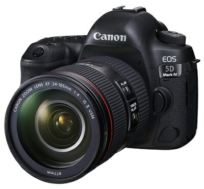 【中古】（新古品・未当て嵌める品） Canon デジタル一眼二眼レフ写真機 EOS 5D Mark IV EF24-105L IS II USM 水晶体一揃いの道具 EOS5DMK4-24105IS2LK