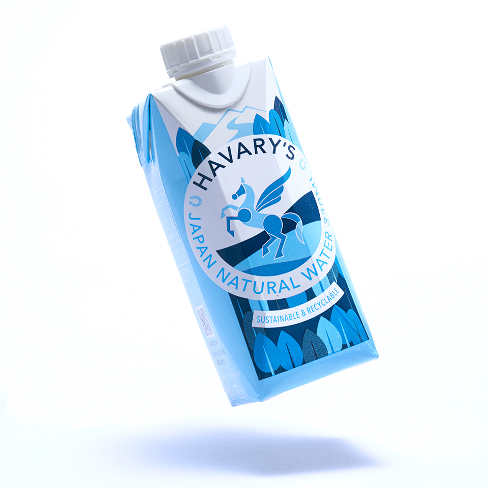 楽天市場 Havary S 紙パックナチュラルウォーター 330ml 12本入り ケース ハバリーズ 水 紙パック Havarys 紙パックウォーター