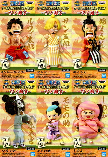 楽天市場 One Piece ワンピース ワールドコレクタブルフィギュア ワノ国3 全6種セット ハビコロ トイ