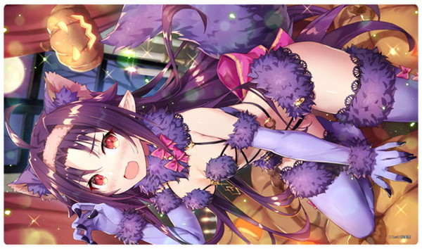 フロンティアゲーム カードゲームプレイマット ☆『ユウキ[デンジャラス・ビースト]/illust：我美蘭』★ 【エアコミケ2】
