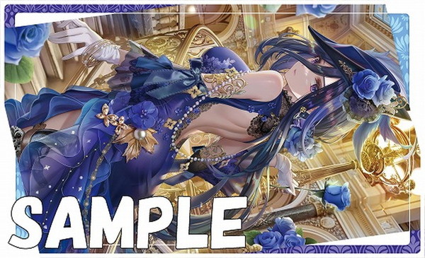 ミッドナイトブルー カードゲームプレイマット ☆『蒼薔薇クロリンデ/Illust：torino』★ 【コミックマーケット103/C103】