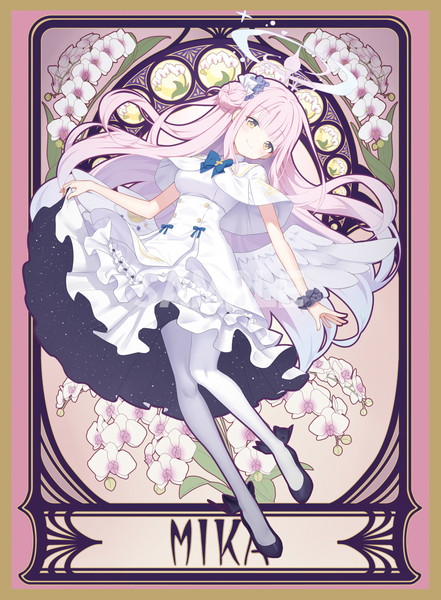 混沌の女神様　スリーブ　プレイマット　ミュシャ風　フワモコ 混沌の女神様@WEB即売会 on X: 