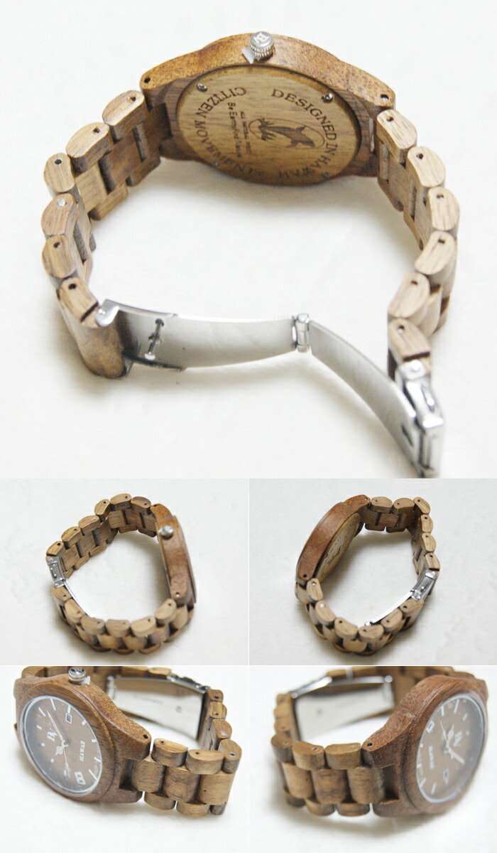 楽天市場 腕時計 木製 ハワイ ハワイアンコア メンズ レディース 男女兼用 高級 シチズン ハワイアン 腕時計 ウォッチ 木の時計 タイプ06 金属アレルギー 軽量 ステンレス ハワイ お土産 ハワイ アン コア誕生日ギフト内祝