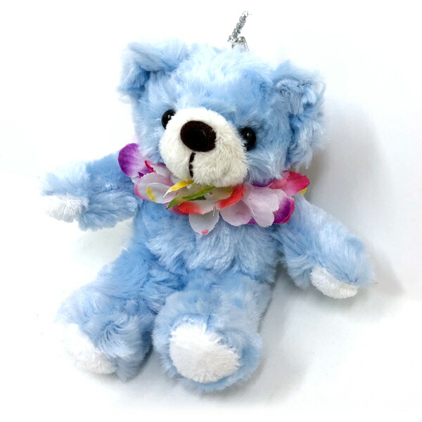 楽天市場 ご当地ベア ハワイアンズ ベア 水色 マスコット ボールチェーン 1個 ぬいぐるみ くま 熊 ギフト プレゼント お誕生日 バースデー ハワイアンズモール 楽天市場店