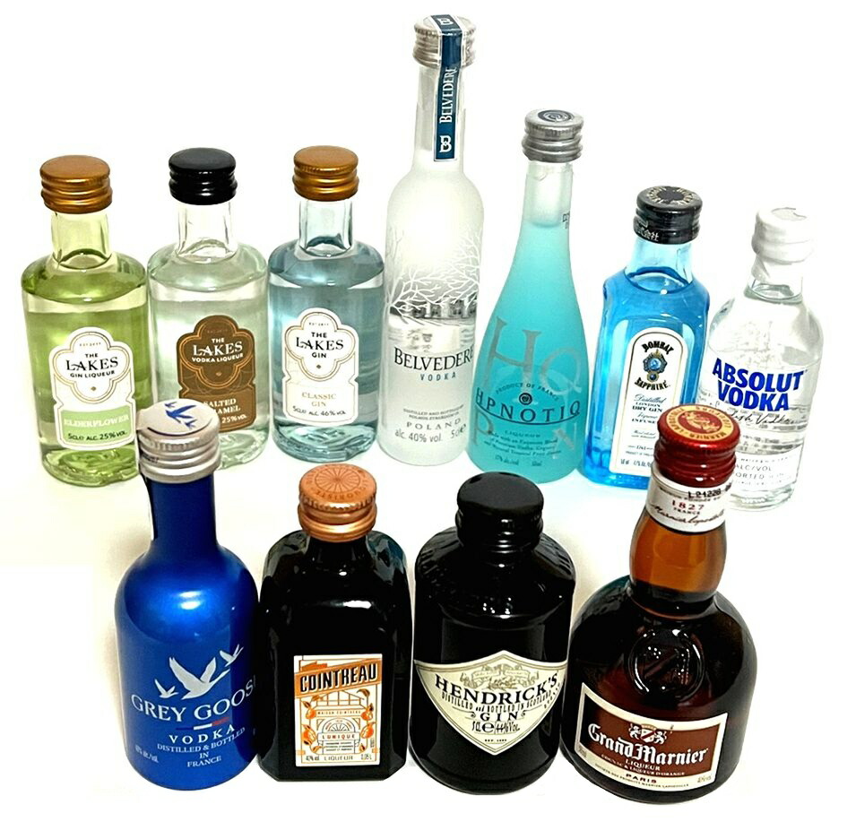 楽天市場】リキュール・スピリッツ ミニチュアセレクション 11本セット