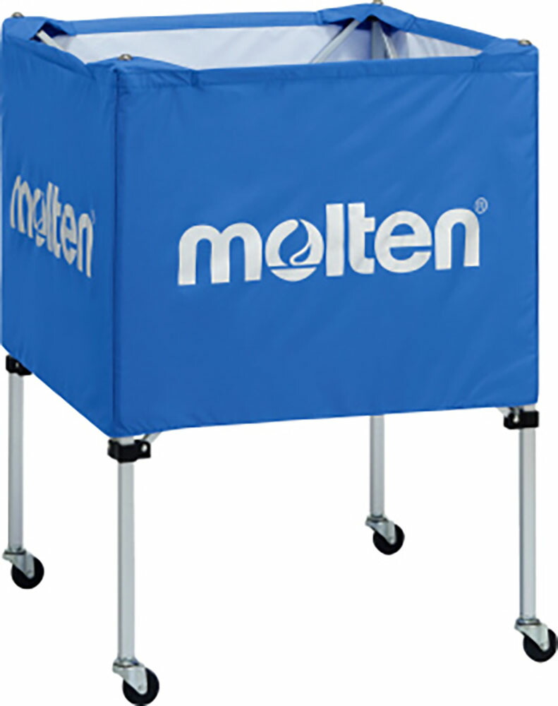 【4/20限定 ポイント12倍】 モルテン molten ボールカゴ 中 背低 青 ブルー 屋内使用 バレーボール バレー ボール出し 練習 折りたたみ 小学生バレー ミニバス ミニバスケットボール 体育館 BK0021B