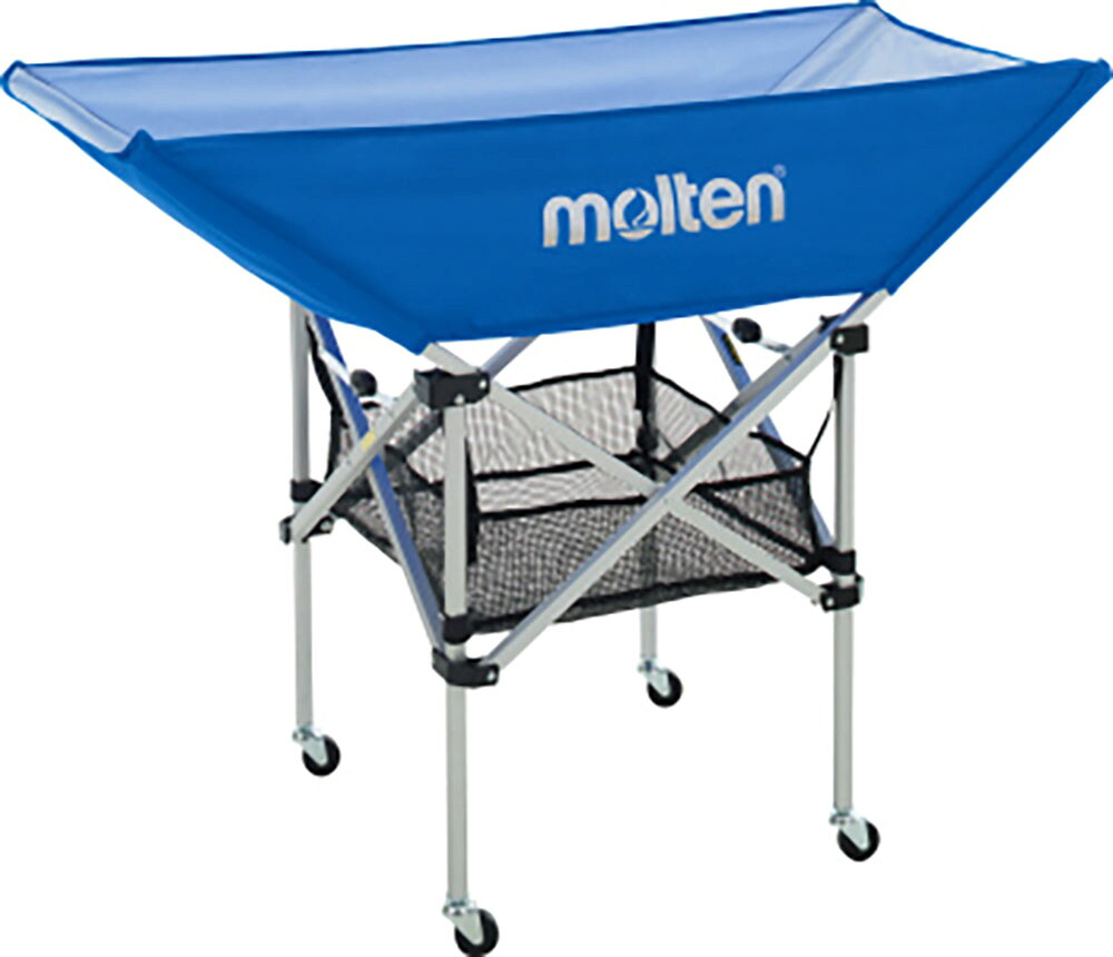 【4/10までMAX1万円OFFクーポン&P15倍】 モルテン molten 折りたたみ式平型ボールカゴ 背低 青 ブルー 屋内使用 バレーボール ボール出し 練習 折りたたみ 小学生バレー ミニバス 折りたたみ 体育館 BK0032B