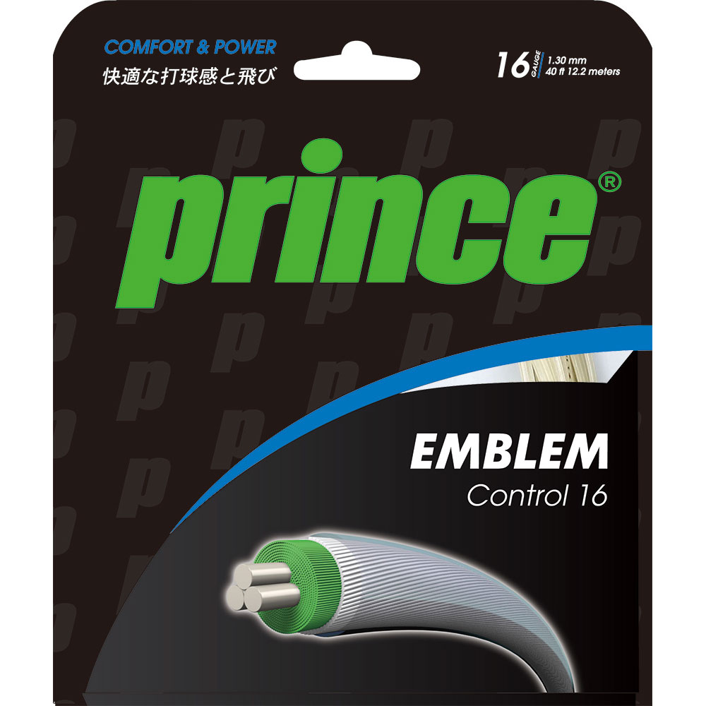 【4/10までMAX1万円OFFクーポン&Pアップ】 プリンス Prince テニス エンブレム コントロール 16ゲージ 硬式テニス ガット ストリング 部活 チーム クラブ トレーニング テンション 耐久性 スナップバック効果 7JJ012 165