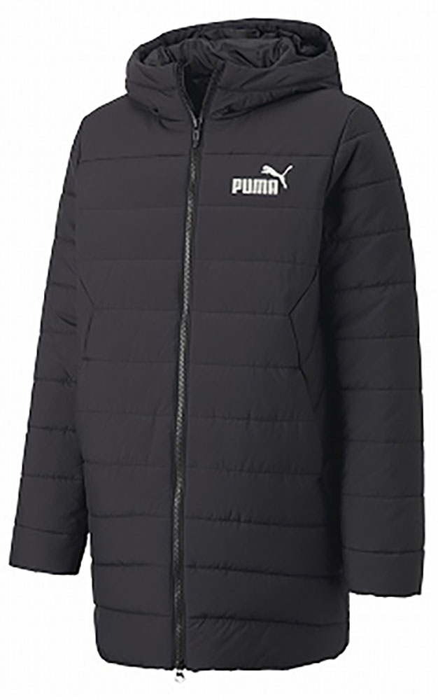 【4/20限定 ポイント12倍】 プーマ PUMA ESS パデッド コート ジュニア キッズ 子供 ジャケット アウター 上着 伸縮性 裏地フリース 保温 防寒 高機能 練習 トレーニング 部活 クラブ チーム 672677 01