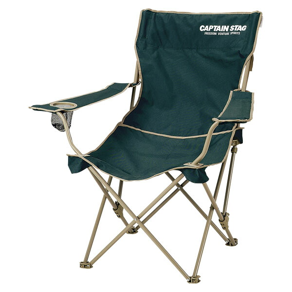 キャプテンスタッグ CAPTAIN STAG アウトドア CS リクライニングラウンジチェア グリーン M-3885 M3885