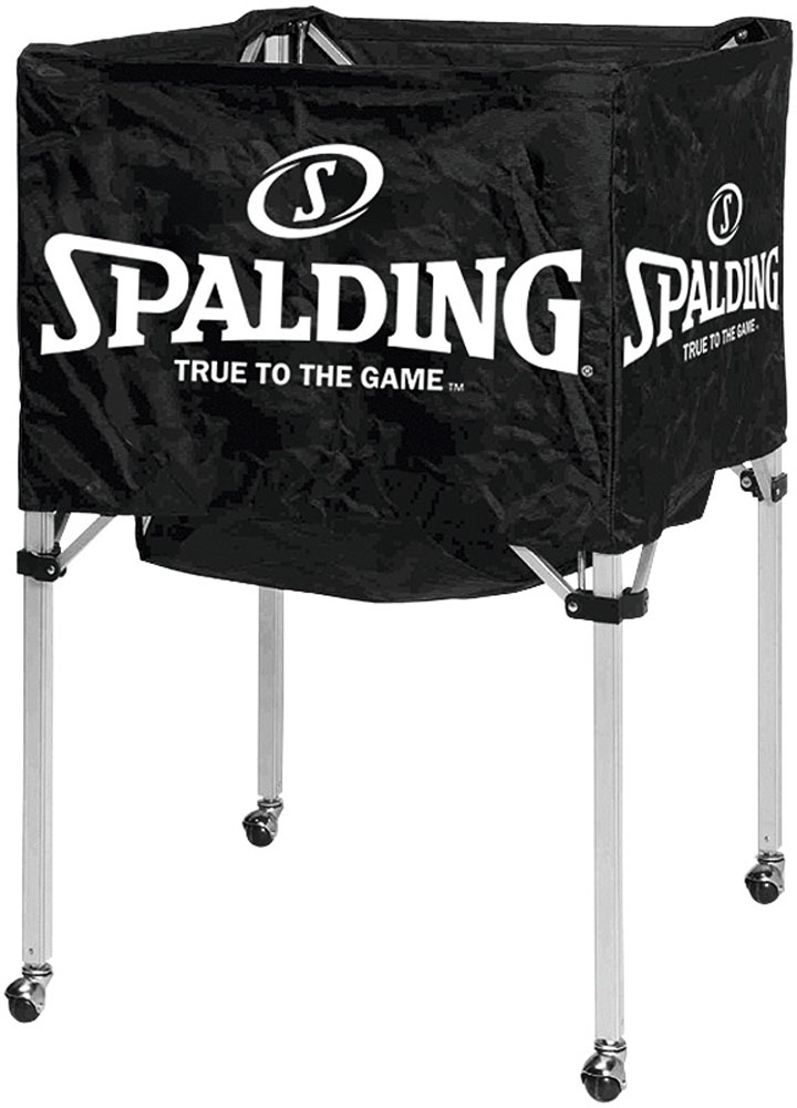 【4/20限定 ポイント12倍】 スポルディング SPALDING バスケット ボールカート ブラック バスケットボール ボールカート 68-486Z ボールケース ボールかご ボール収納 バスケ 折りたたみ式 体育館 部活 球出し 68486Z