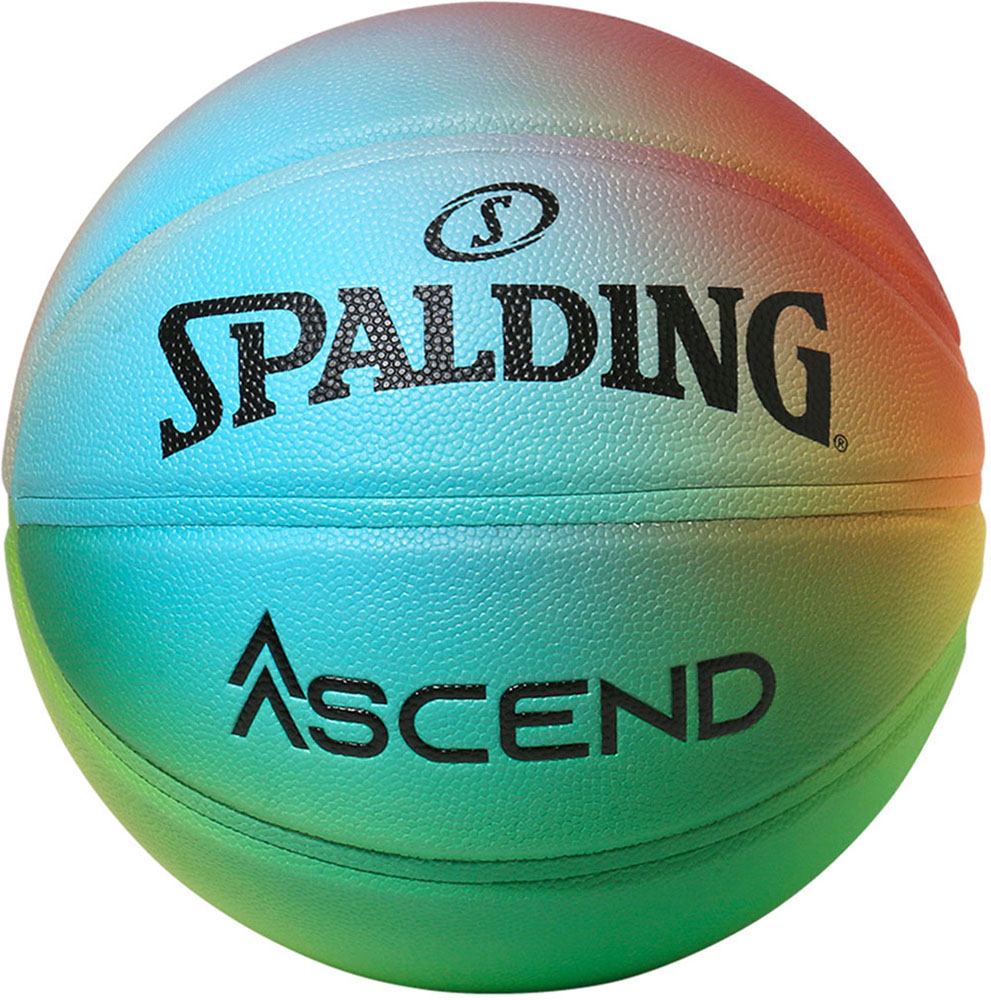 【4/18限定 ポイント12倍】 スポルディング SPALDING バスケット アセンド ブライトレインボー コンポジット SZ7 バスケットボール 77-356Z マルチカラー 7号球 バスケ 大学 中学 高校 練習 部活 シュート 77356Z