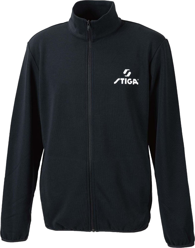 スティガ STIGA 卓球 卓球トレーニングウエア ジャケット STIGAジップジャケットJP-I ブラック Sサイズ メンズ レディース 上着 うわぎ ジップジャケット アウター 1805120104
