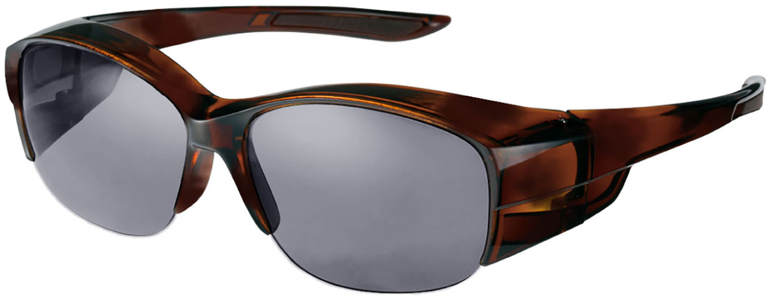 【4/14 20時から全品3%OFFクーポン&P13倍】 スワンズ SWANS オーバーグラス Over Glass ハーフリム 偏光レンズモデル OG5-0751 サングラス メンズ レディース メガネの上から UVカット 熱中症対策 OG50751 DMBR