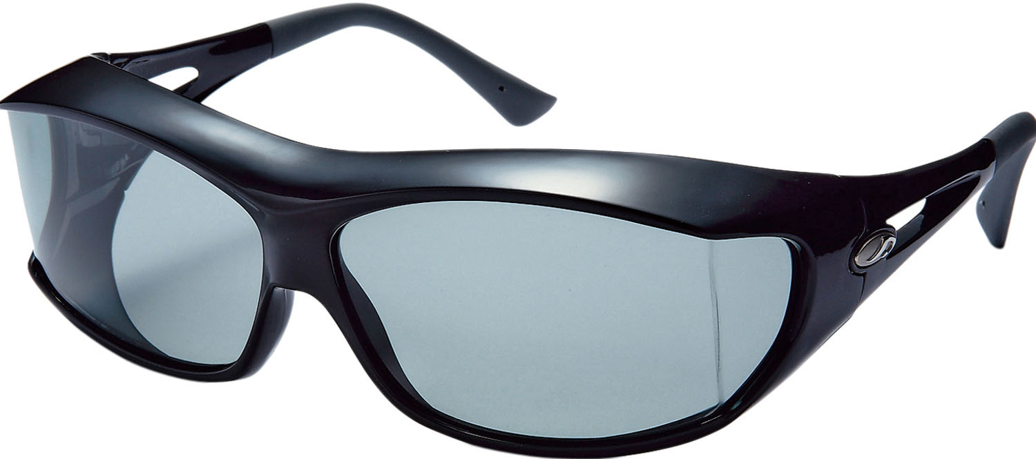 【3/26 2時までMAX1万円OFFクーポン&Pアップ】 アックス AXE 偏光オーバーグラス サングラス SG-605P 大型メガネ対応 オーバーグラス 熱中症対策 紫外線 ずれにくい ロードバイク 釣り ドライブ ランニング SG605P BK画像