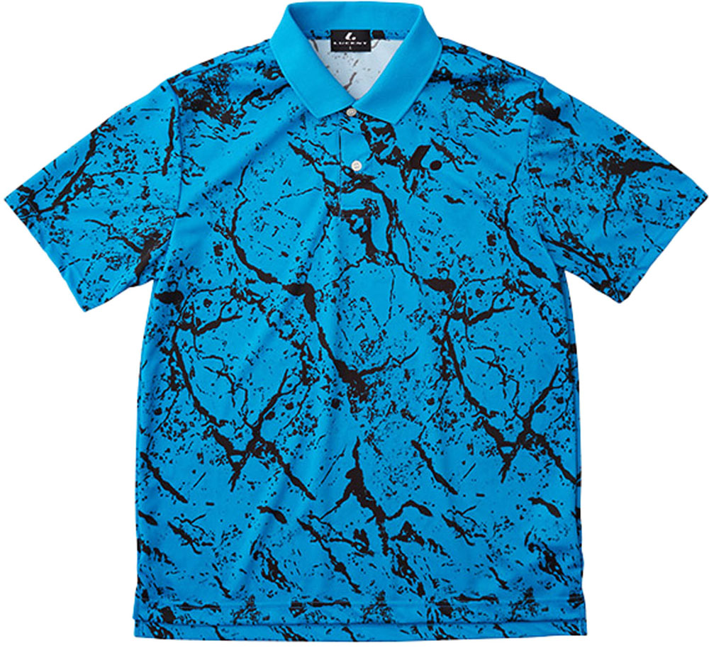 【4/20限定 ポイント12倍】 ルーセント LUCENT テニス Uni ゲームシャツ ブルー 青色 半袖シャツ Tシャツ メンズ レディース 男性用 女性用 試合着 トップス 襟付き ウェア 着替え 部活動 XLP8487