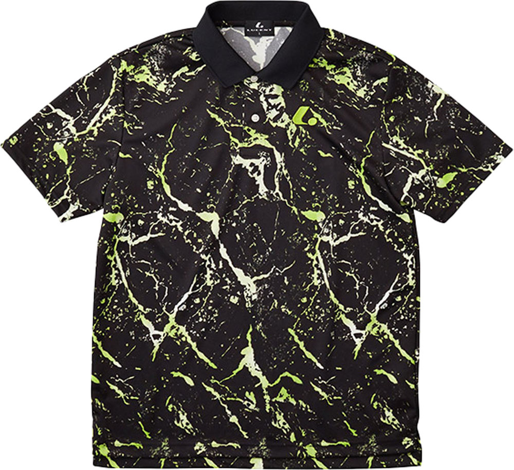 【4/20限定 ポイント12倍】 ルーセント LUCENT テニス Uni ゲームシャツ ブラック 黒色 半袖シャツ Tシャツ メンズ レディース 男性用 女性用 試合着 トップス 襟付き ウェア 着替え 部活動 XLP8489