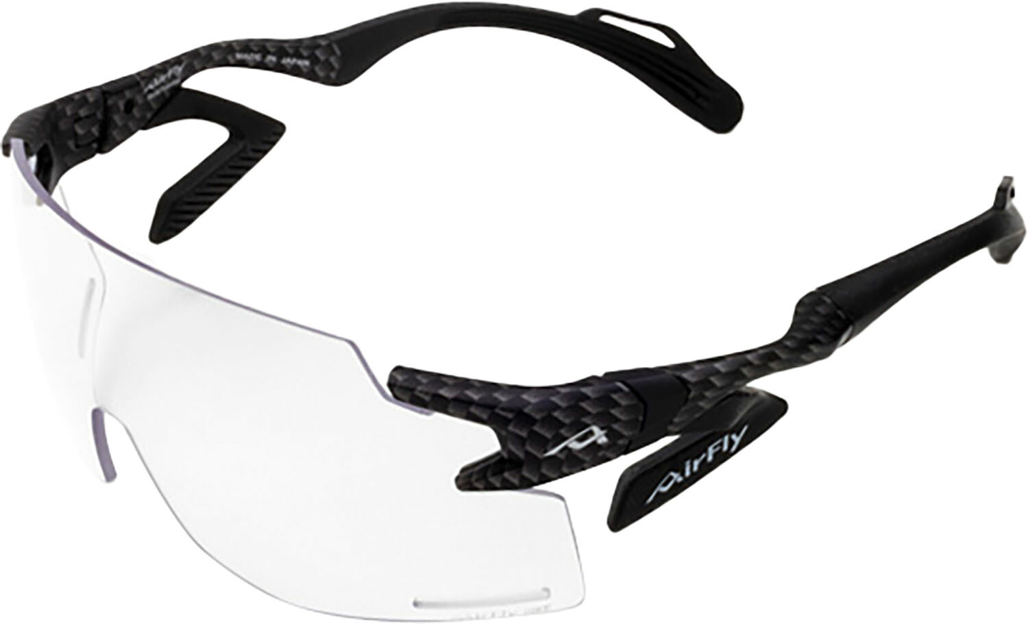 エアフライ Airfly 鼻パッドのないスポーツサングラス AF-301 C-33BK 調光レンズ UVカット率99以上 大型 自転車 前傾姿勢 視界 確保 熱中症対策 メガネ AF301C33BK