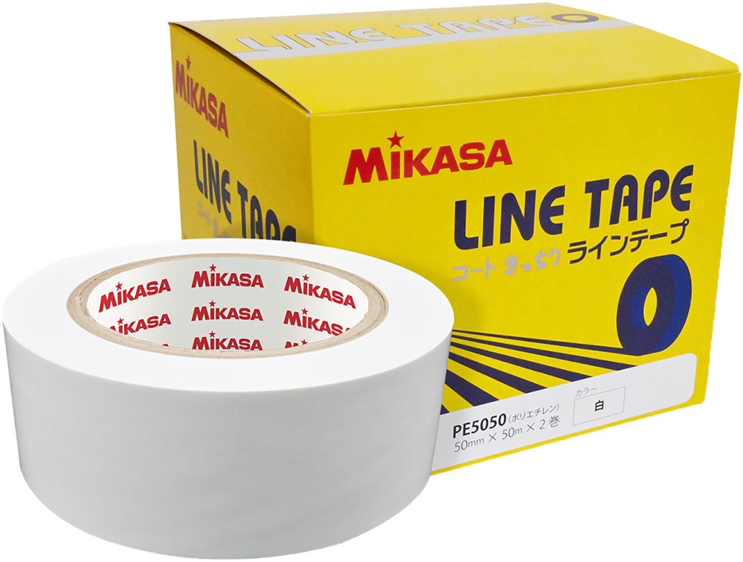 楽天市場】ミカサ MIKASA ビニールラインテープ 伸びるタイプ 曲線も