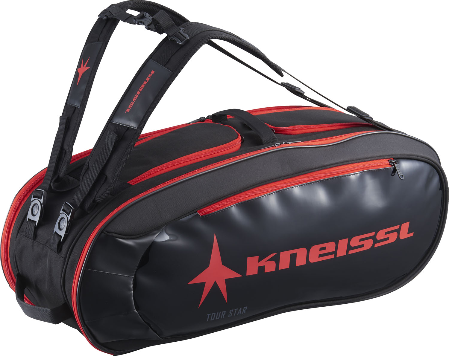 【4/18限定 ポイント12倍】 クナイスル KNEISSL テニス RACKET BAG 6 PACK バッグ ブラック メンズ レディース ラケット収納 ウェア収納 シューズ収納 通学 テニス部 リュック型 ラケットバッグ KBG01