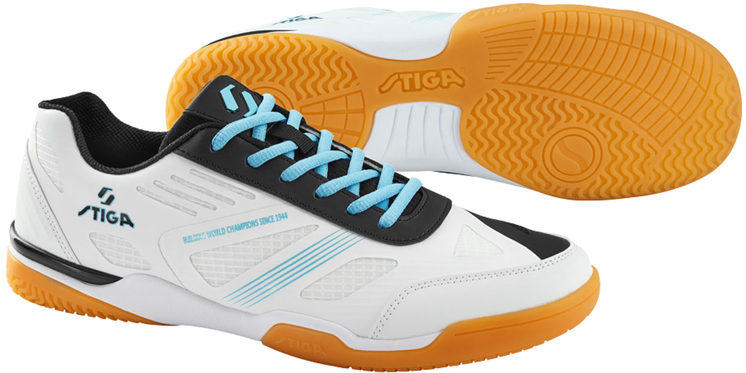 【4/10までMAX1万円OFFクーポン&Pアップ】 スティガ STIGA 卓球 STIGA シューズ CN-II ホワイト / ブラック 25.0CM CS951140