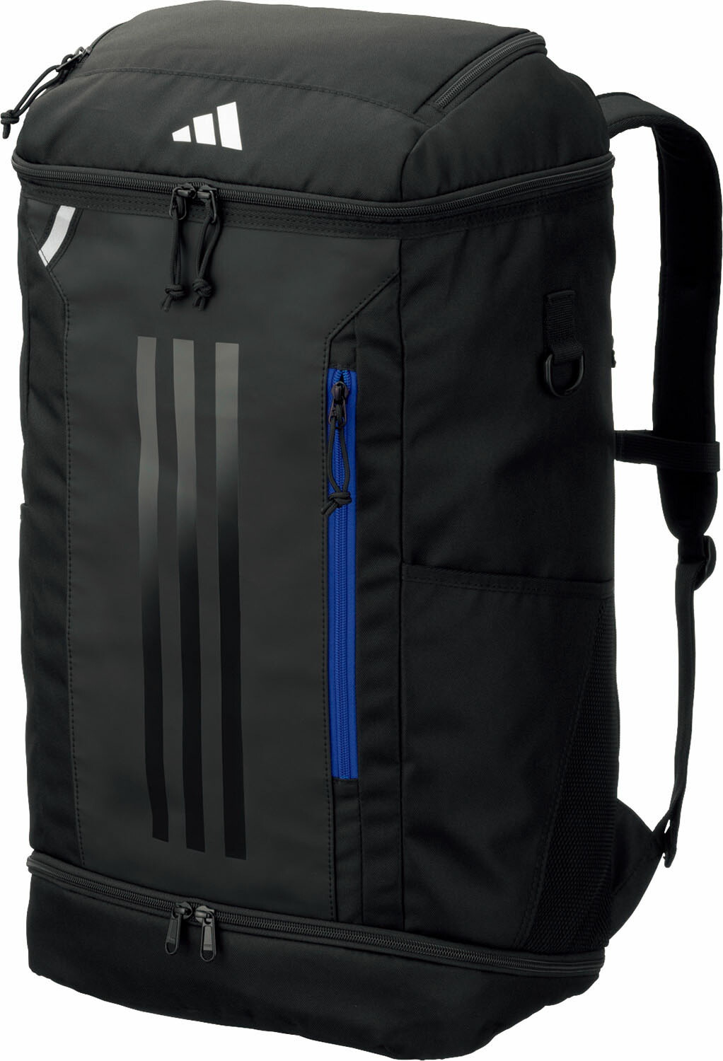 【4/10までMAX1万円OFFクーポン&P15倍】 アディダス adidas サッカー ボール用デイパック 40L 黒色 青色 ブラック ブライトロイヤル リュック リュックサック 通学 部活 サッカー バレーボール 中学生 高校生 大学生 通勤 ADP48BKB