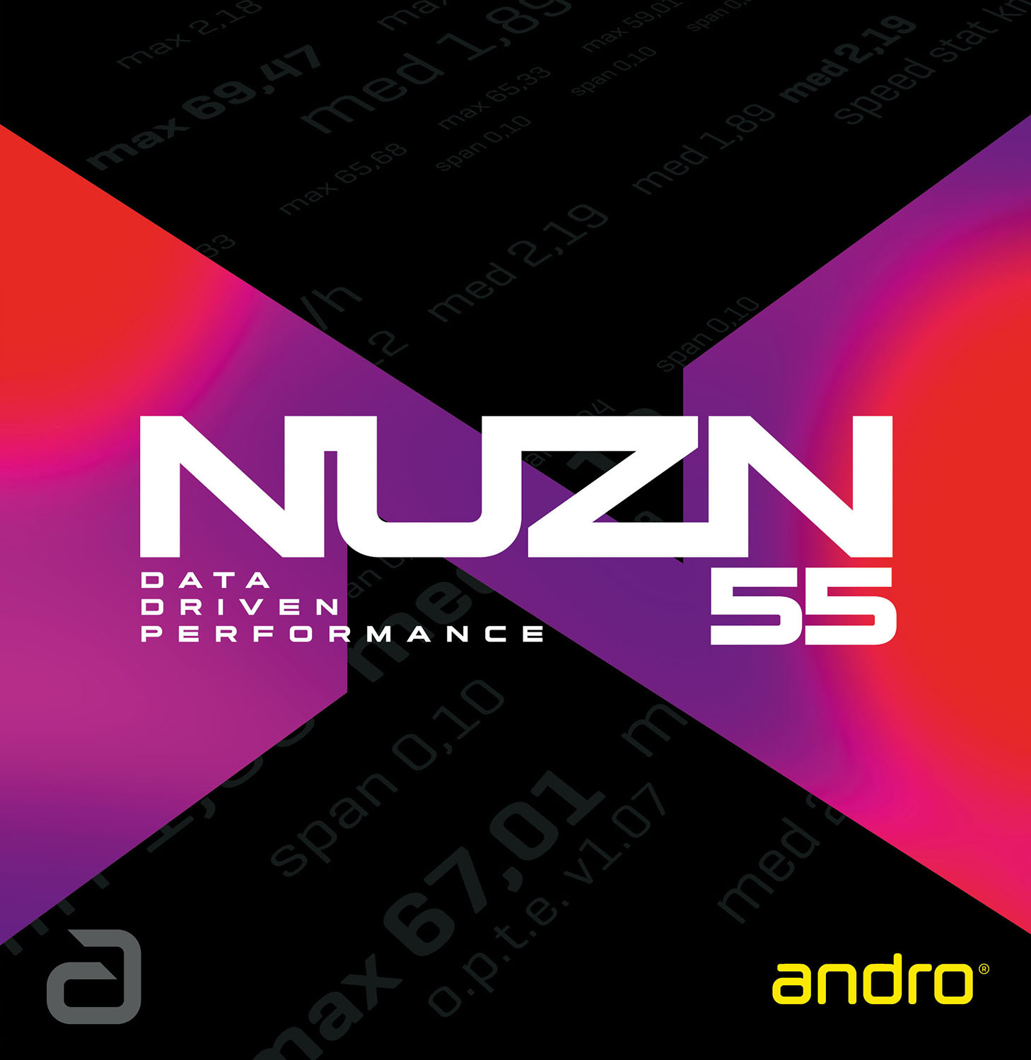 【4/18限定 ポイント12倍】 アンドロ andro 卓球 ニューゾーン NUZN 55 ラバー インパクト トップ 吉山僚一選手使用モデル 2024年7月現在 上級者 スピン スピード 耐久 卓球ラバー 卓球用品 110021102