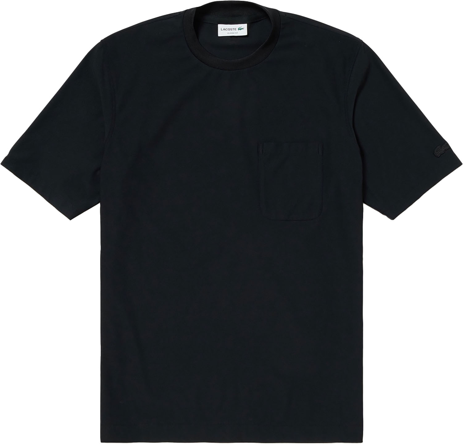 ラコステ LACOSTE 速乾ストレッチポケットTシャツ TH06 25S TH047J-99 メンズ ストレッチ性 透け防止 速乾性 襟高 ワニロゴ クラシックフィット トップス TH047J99