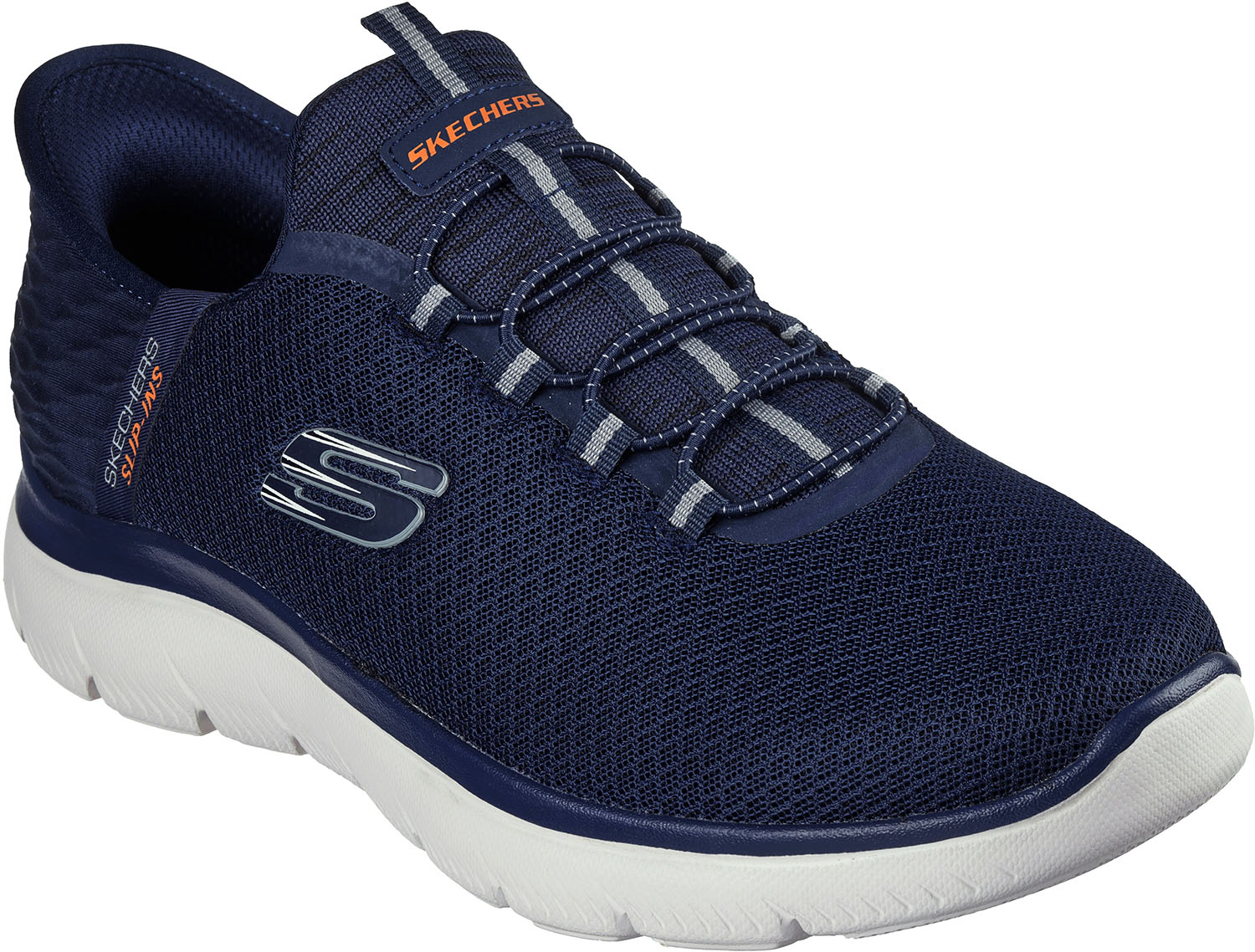 【4/14 20時から全品3%OFFクーポン&P13倍】 スケッチャーズ SKECHERS スリップインズ サミッツ ハイレンジ Slip-ins SUMMITS-HIGH RANGE シューズ 靴 スニーカー メンズ ハンズフリー 洗濯機洗い可能 232457 NVY