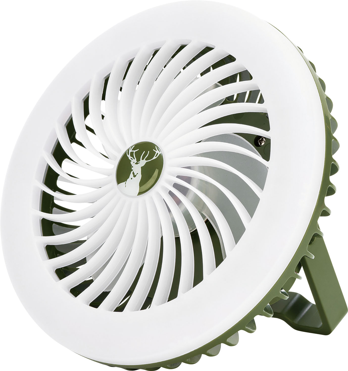 キャプテンスタッグ CAPTAIN STAG アウトドア CS LED ライトファン オリーブ UK4080