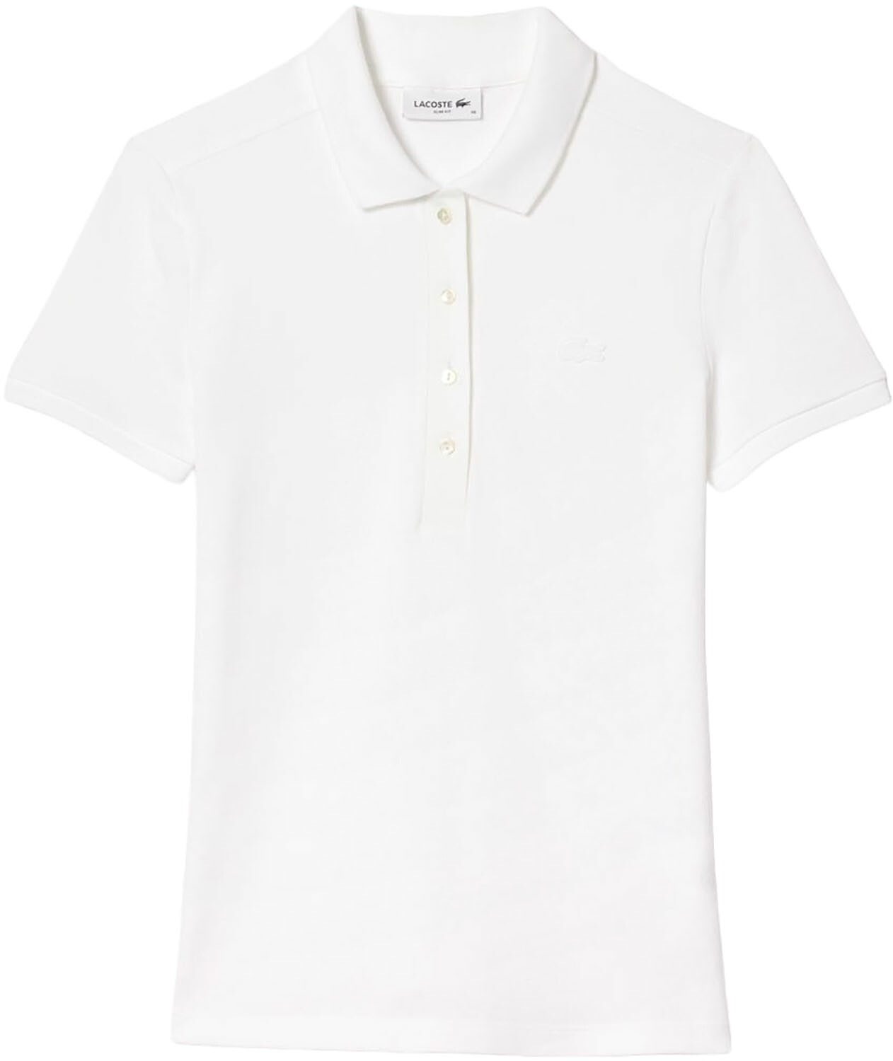 【26日まで エントリーで全品P10倍&最大1万円OFF!】 ラコステ LACOSTE ストレッチコットンピケポロシャツ レディース ウィメンズ 女性 トップス 半袖 襟付き スリムフィット ロゴ ワンポイント お出かけ 買い物 街歩き お散歩 PF5462J99|カジュアルアスリート