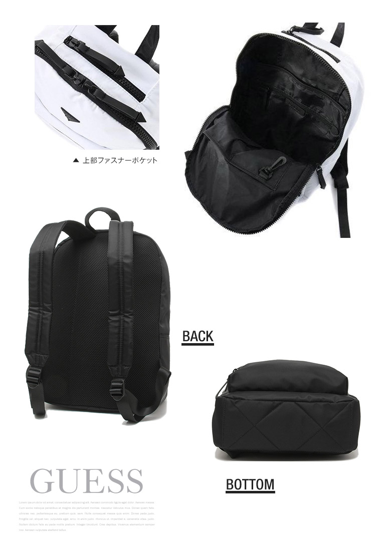 楽天市場 ゲス Guess Originals Backpack リュック バックパック リュックサック Nl おしゃれ 大人 旅行 軽量 レディース メンズ プレゼント ギフト 黒 ブラック ブルー 白 ホワイト イエロー 送料無料 S Mart