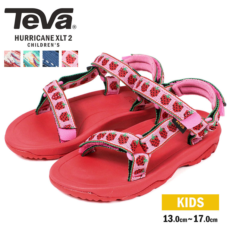 楽天市場 テバ Teva サンダル キッズ ハリケーン スポーツサンダル ベビー Hurricane Xlt 2 t ピンク マルチ パープル ネイビー アウトドア ストラップ スポサン 軽量 リゾート 歩きやすい ぺたんこ フラット おしゃれ 痛くない 脱げない 走れる 軽い 送料無料 S