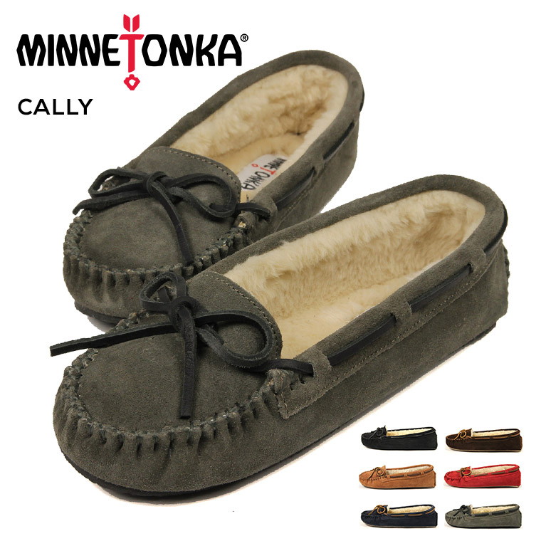 2099円 楽天市場 MINNETONKA CALLY SUEDE SLIPPER 本革 キャリー スエード スリッパ ファー モカシンシューズ  モカシン ボア レディース レザー フラットシューズ カジュアルシューズ 歩きやすい 黒 ぺたんこ靴 赤 ローファー ドライビングシューズ スリッポン  送料無料