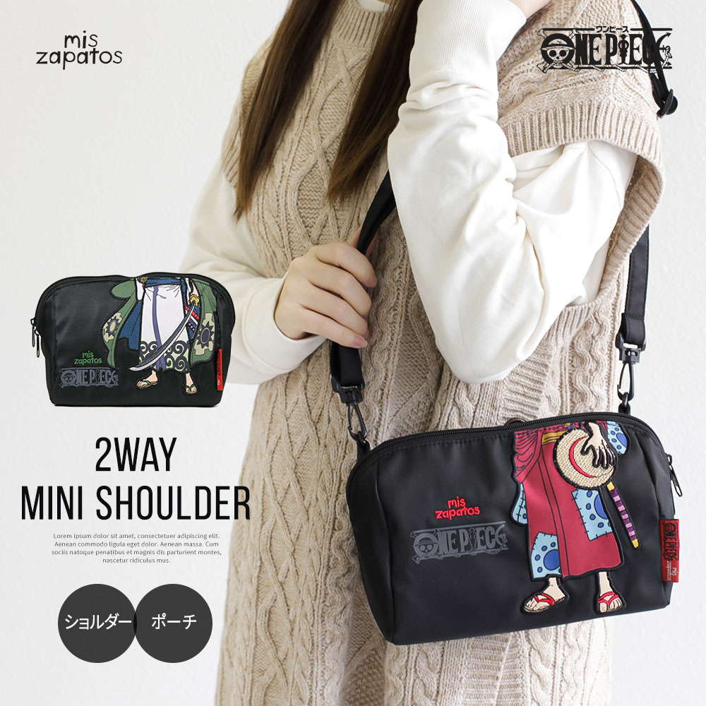 楽天市場 ワンピース コラボ ショルダーバッグ レディース 小さめ 軽量 内ポケット ミニショルダーバッグ レディース 斜めがけ ポーチ 大きめ キャラクター 小物入れ ブラック 黒 レッド 赤 グリーン One Piece ルフィ ゾロ ミスサパト Op 003 送料無料 S Mart