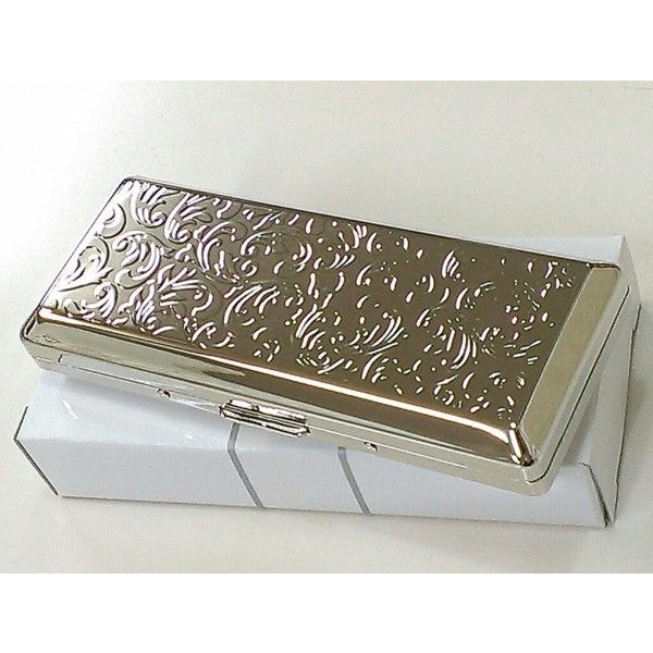 楽天市場】シガレットケース シルバーアラベスク 20本収納 タバコ