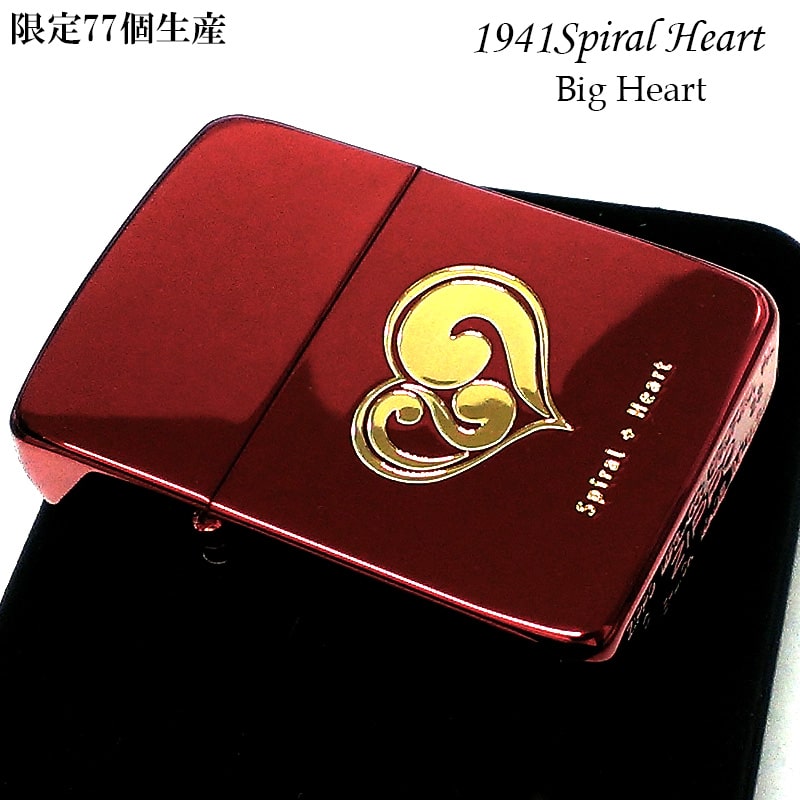 ZIPPO 限定77個生産 1941スパイラルハート ワインレッド＆ゴールド