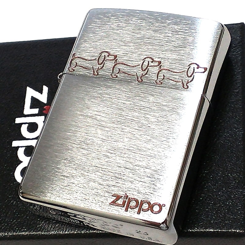 【楽天市場】ZIPPO ライター 可愛い 犬 アニマル ジッポ ドッグ いぬ 動物 ロゴ わんこ ミニチュアダックスフンド かわいい シルバー