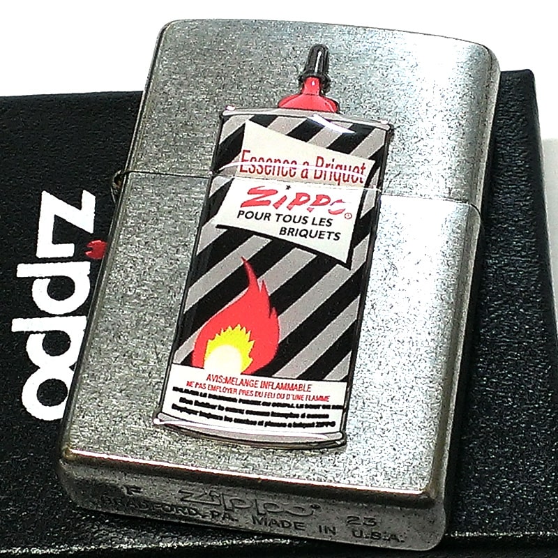 限定 ビンテージ ZIPPO 【 初代オイル缶両面デザイン ★ シリアル入り！】 ZIPPO オイル 旧パッケージ 小缶 純性オイル 紫缶 絶版 レア