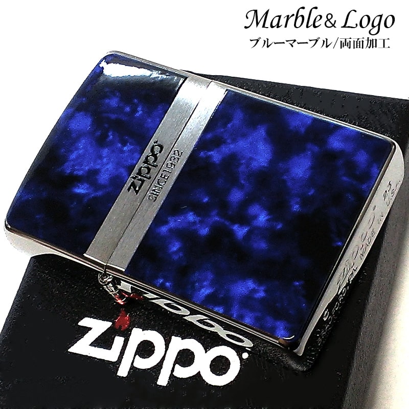 楽天市場】ZIPPO ライター マリア ジッポ ブルー＆シルバー