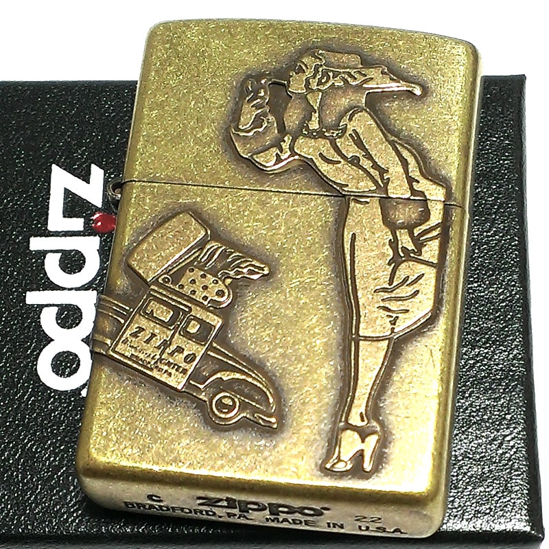 楽天市場】ZIPPO オールドメタル ウィンディ ジッポ ライター かわいい