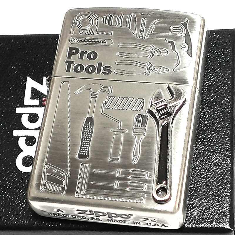 在庫限り】 ZIPPO ライター クラフトマン Pro Tools メタル貼り