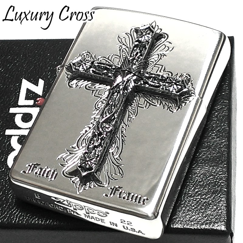 ZIPPO ジッポ かっこいい ライター エッチング彫刻 クロスメタル ZIPPO ジッポ かっこいい ライター エッチング彫刻 クロスメタル