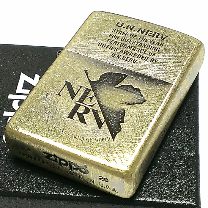 Zippo エヴァンゲリオン ジッポ 文人 ネルフマーク 限る 米麦出々し ユーズド完成 アンティーク かっこいい メンズ レディース アニメ 付届け 授与 映像有り Eonmedia Co Za