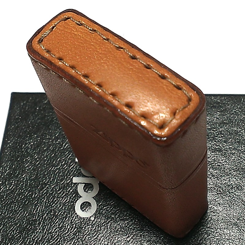 Zippo 革巻き ジッポ ライター おしゃれ ライトブラウン ロゴデザイン レザー キャメル シンプル 本牛革 薄茶 かっこいい 皮 メンズ 渋い ギフト プレゼント Magazinpegas Cz
