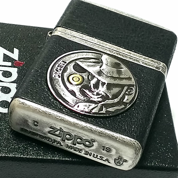 Zippo ルパン三世 次元 アーマー ジッポ ライター ヴィンテージ スタイル 本牛革巻き 動画有り 4面 シルバーバレル ブラック キャラクター ジッポー アニメ プレゼント かっこいい メンズ ギフト Napierprison Com