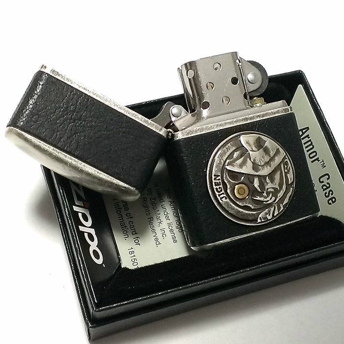 Zippo ルパン三世 次元 アーマー ジッポ ライター ヴィンテージ スタイル 本牛革巻き 動画有り 4面 シルバーバレル ブラック キャラクター ジッポー アニメ プレゼント かっこいい メンズ ギフト Napierprison Com