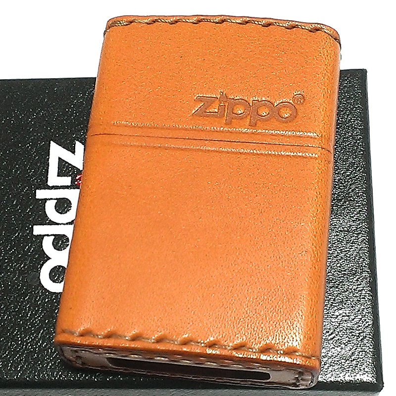 Zippo 革巻き ジッポ ライター おしゃれ ライトブラウン ロゴデザイン レザー キャメル シンプル 本牛革 薄茶 かっこいい 皮 メンズ 渋い ギフト プレゼント Rvcconst Com