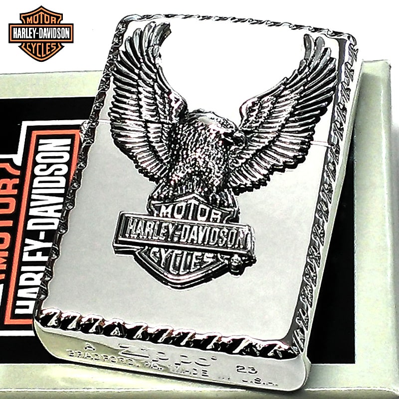 Zippo ハーレーダビッドソン イーグル 1992 メタル貼り Harley